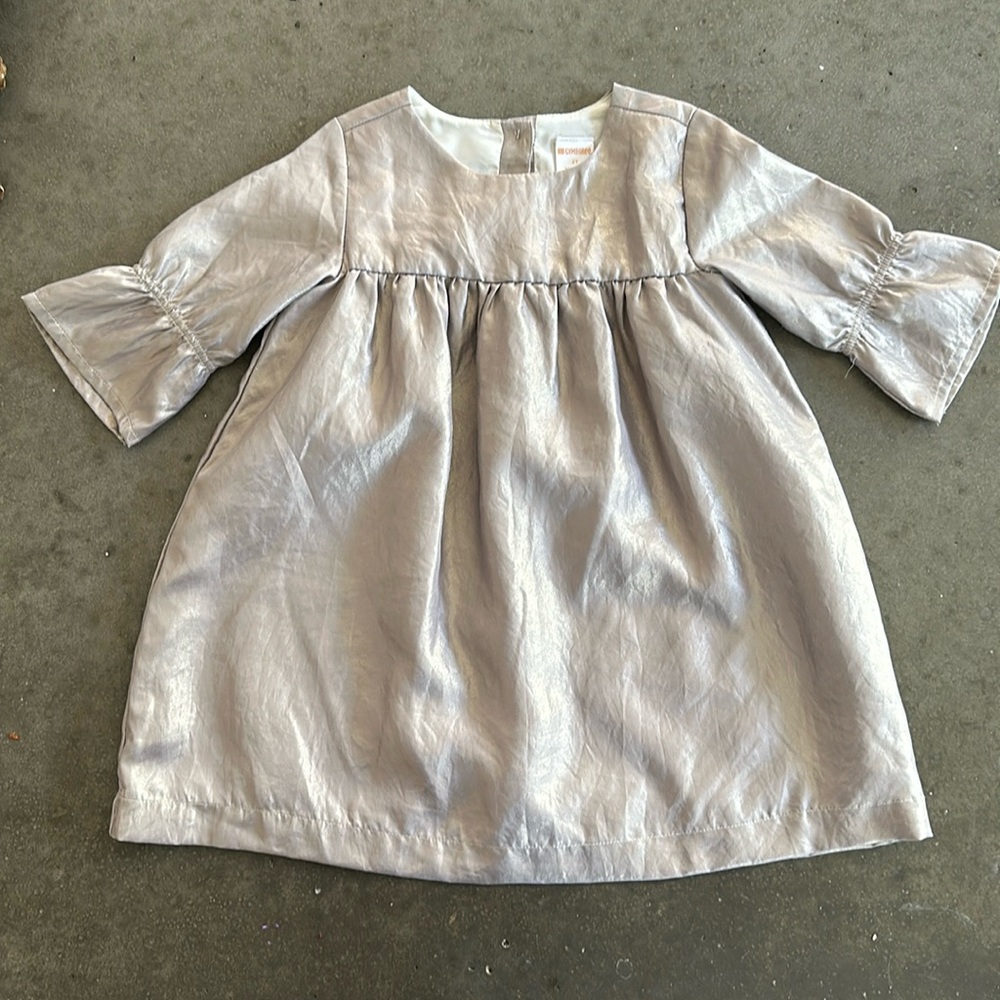 Gymboree 2T Gold Metallic Toddler Girl Shift Dress